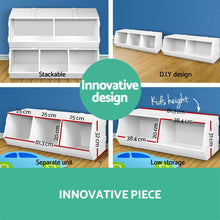 Load image into Gallery viewer, Keezi Kids Toy Box Stackable Bookshelf Storage Organiser Bookcase Shelf