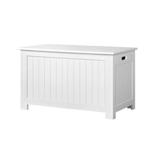 Load image into Gallery viewer, Keezi Kids Wooden Toy Chest Storage Blanket Box White Children Room Organiser