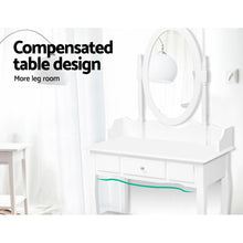 Load image into Gallery viewer, Dressing Table Stool Mirror Jewellery Cabinet Tables Drawer White Box Organizer