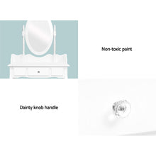 Load image into Gallery viewer, Dressing Table Stool Mirror Jewellery Cabinet Tables Drawer White Box Organizer