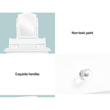 Load image into Gallery viewer, Dressing Table Stool Mirror Jewellery Cabinet White Tables Drawers Box Organizer
