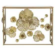 Load image into Gallery viewer, FLORET MIRRORED METAL CONSOLE TABLE