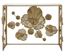 Load image into Gallery viewer, FLORET MIRRORED METAL CONSOLE TABLE