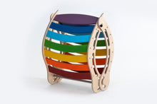 Load image into Gallery viewer, XXL JUMBO Rocker Montessori Rainbow Swing Rocker (FOLDABLE Option. with climbing. RAMP and Slide combo for kids, Rocker board, indoor play.