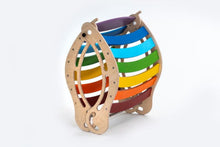 Load image into Gallery viewer, XXL JUMBO Rocker Montessori Rainbow Swing Rocker (FOLDABLE Option. with climbing. RAMP and Slide combo for kids, Rocker board, indoor play.