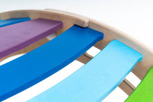 Load image into Gallery viewer, XXL JUMBO Rocker Montessori Rainbow Swing Rocker (FOLDABLE Option. with climbing. RAMP and Slide combo for kids, Rocker board, indoor play.