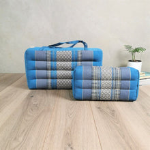 Load image into Gallery viewer, Thai kapok cushion Foldable Meditation Cushion + Seating Block Set RedEle.