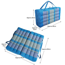 Load image into Gallery viewer, Thai kapok cushion Foldable Meditation Cushion + Seating Block Set RedEle.