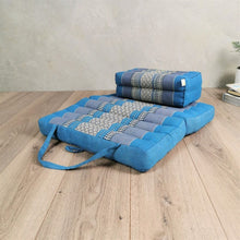 Load image into Gallery viewer, Thai kapok cushion Foldable Meditation Cushion + Seating Block Set