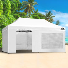 Load image into Gallery viewer, Instahut Gazebo Pop Up Marquee 3x6m Folding Wedding Tent Gazebos Shade White