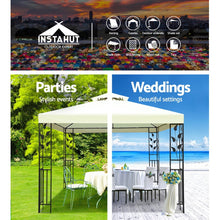 Load image into Gallery viewer, Instahut Gazebo 3x3m Marquee Outdoor Party Wedding Gazebos Tent Iron Art