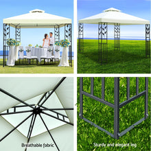 Load image into Gallery viewer, Instahut Gazebo 3x3m Marquee Outdoor Party Wedding Gazebos Tent Iron Art