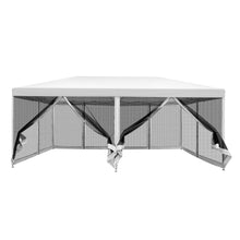 Load image into Gallery viewer, Instahut Gazebo Pop Up Marquee 3x6m Wedding Mesh Side Wall Outdoor Gazebos White