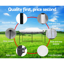 Load image into Gallery viewer, Instahut Gazebo Pop Up Marquee 3x6m Outdoor Tent Folding Wedding Gazebos White