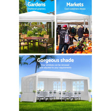 Load image into Gallery viewer, Instahut Gazebo 3x6 Outdoor Marquee Side Wall Party Wedding Tent Camping White