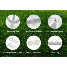 Load image into Gallery viewer, Instahut Gazebo Outdoor Marquee Wedding Gazebos Party Tent Camping White 3x6m