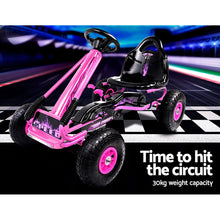 Load image into Gallery viewer, Rigo Kids Pedal Go Kart Car Ride On Toys Racing Bike Rubber Tyre Adjustable Seat