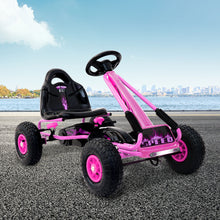 Load image into Gallery viewer, Rigo Kids Pedal Go Kart Car Ride On Toys Racing Bike Rubber Tyre Adjustable Seat