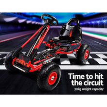 Load image into Gallery viewer, Rigo Kids Pedal Go Kart Car Ride On Toys Racing Bike Rubber Tyre Adjustable Seat