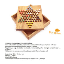 Load image into Gallery viewer, Chinese Checkers - wooden board game, strategy game, game for adults, game for kids, table game