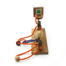 Load image into Gallery viewer, Brain teaser basketball 3D puzzle, wood puzzle, handmade brain teaser, 3D puzzle
