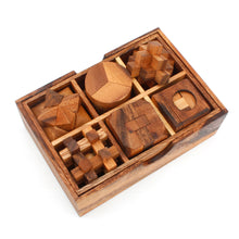 Load image into Gallery viewer, brainteaser 12 puzzles set Wood in a gift box for kids or adults