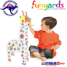 Load image into Gallery viewer, Cardboard pretend GIRAFFE - 3D DIY craft GIRAFFE Animal -easy build & decorate