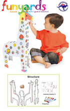 Load image into Gallery viewer, Cardboard pretend GIRAFFE - 3D DIY craft GIRAFFE Animal -easy build & decorate