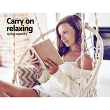Load image into Gallery viewer, Gardeon Hammock Chair Swing Bed Relax Rope Portable Outdoor Hanging Indoor 124CM