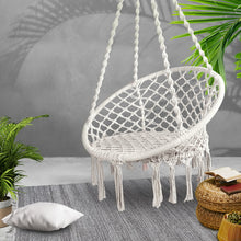 Load image into Gallery viewer, Gardeon Hammock Chair Swing Bed Relax Rope Portable Outdoor Hanging Indoor 124CM