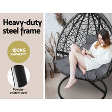 Load image into Gallery viewer, Gardeon Outdoor Hanging Swing Chair - Black