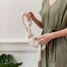 Load image into Gallery viewer, White Wooden Chain 5-Link