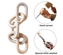 Load image into Gallery viewer, White Wooden Chain 5-Link