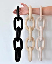 Load image into Gallery viewer, White Wooden Chain 5-Link