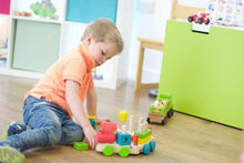 Load image into Gallery viewer, Wooden Puzzle Shapes Stacking Train-18 pieces