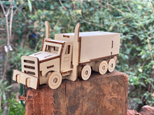 Load image into Gallery viewer, Model kit Transport Truck 3D Ply Wood - craft built it DIY craft kit.