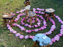 Load image into Gallery viewer, Children’s wooden chair Giraffe themed with solid backrest