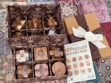 Load image into Gallery viewer, brainteaser 12 puzzles set Wood in a gift box for kids or adults