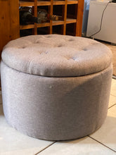 Load image into Gallery viewer, Cooper Storage Ottoman 50x50x40cm light Grey