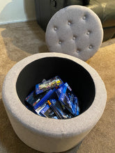 Load image into Gallery viewer, Cooper Storage Ottoman 50x50x40cm light Grey