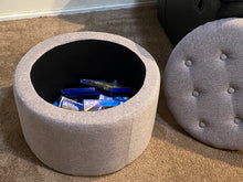 Load image into Gallery viewer, Cooper Storage Ottoman 50x50x40cm light Grey