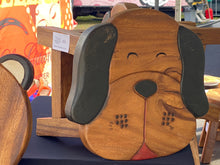 Load image into Gallery viewer, Kids Chair Wooden Stool DOG Theme Children’s Chair and Toddlers Stepping Stool.