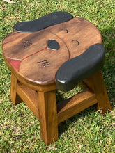 Load image into Gallery viewer, Kids Wooden Stool Puppy Dog Children Chair Toddler Step Stool