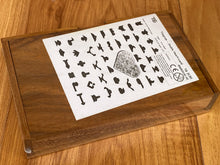Load image into Gallery viewer, Logic Heart shaped Tangram Set with Play Cards Wooden Puzzle Game