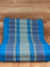 Load image into Gallery viewer, Thai kapok cushion3-Fold Zafu Meditation Cushion Set Blue Medium Size
