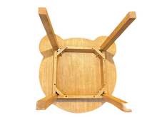 Load image into Gallery viewer, Children's furniture Set Bear Table and 2 Chairs -natural wood handmade and solid build