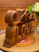 Load image into Gallery viewer, Mothers Day Gift Wooden carved LOVE words decoration 33 cm long