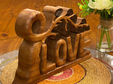 Load image into Gallery viewer, Mothers Day Gift Wooden carved LOVE words decoration 33 cm long