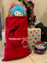 Load image into Gallery viewer, Christmas Santa Gift Sacks Stockings Large Canvas  50 cm x 70 cm Kids Gift Bag