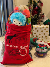 Load image into Gallery viewer, Christmas Santa Gift Sacks Stockings Large Canvas  50 cm x 70 cm Kids Gift Bag